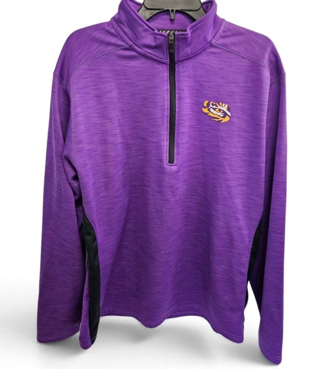 Top of the World LSU Tigers Men's Quarter-Zip Performance Pullover